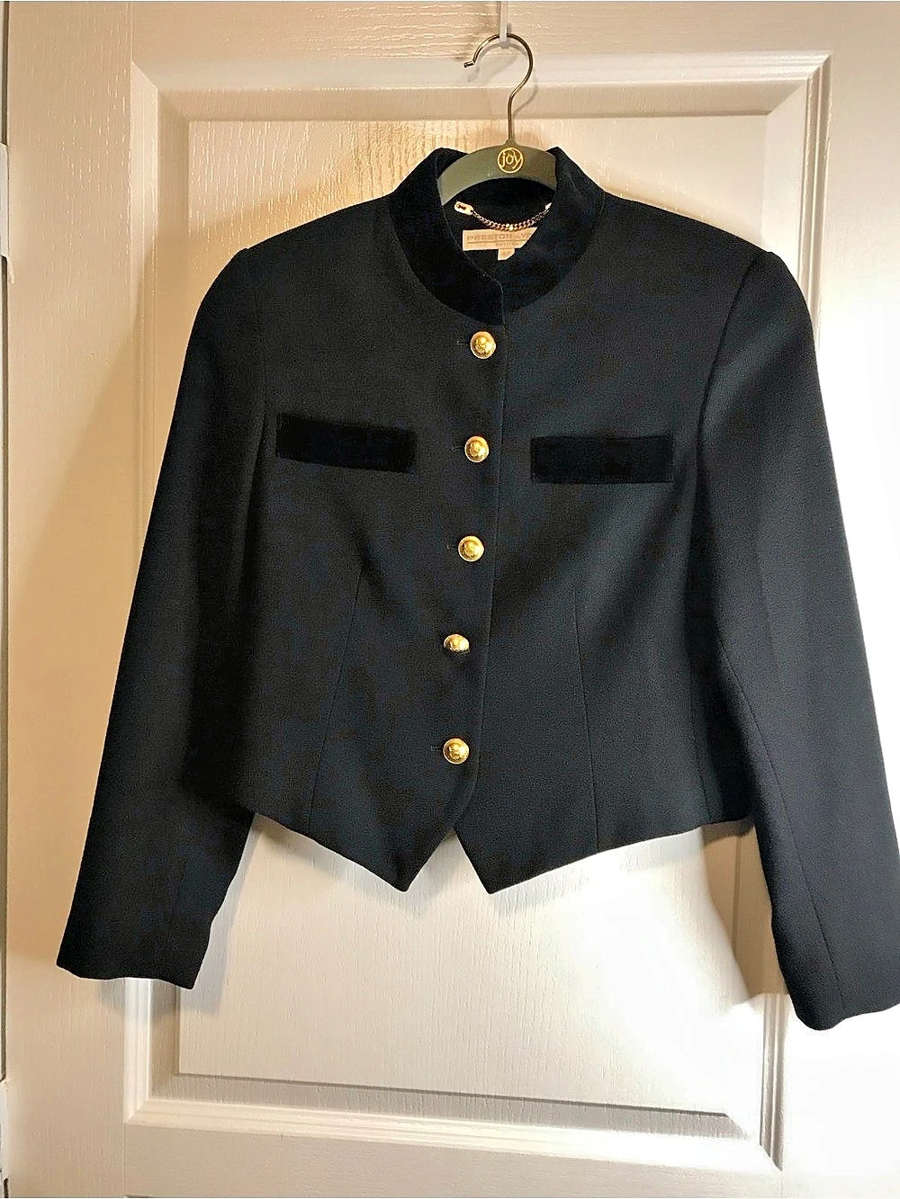 Preston York Cropped Jacket in Black Size 4P Like New